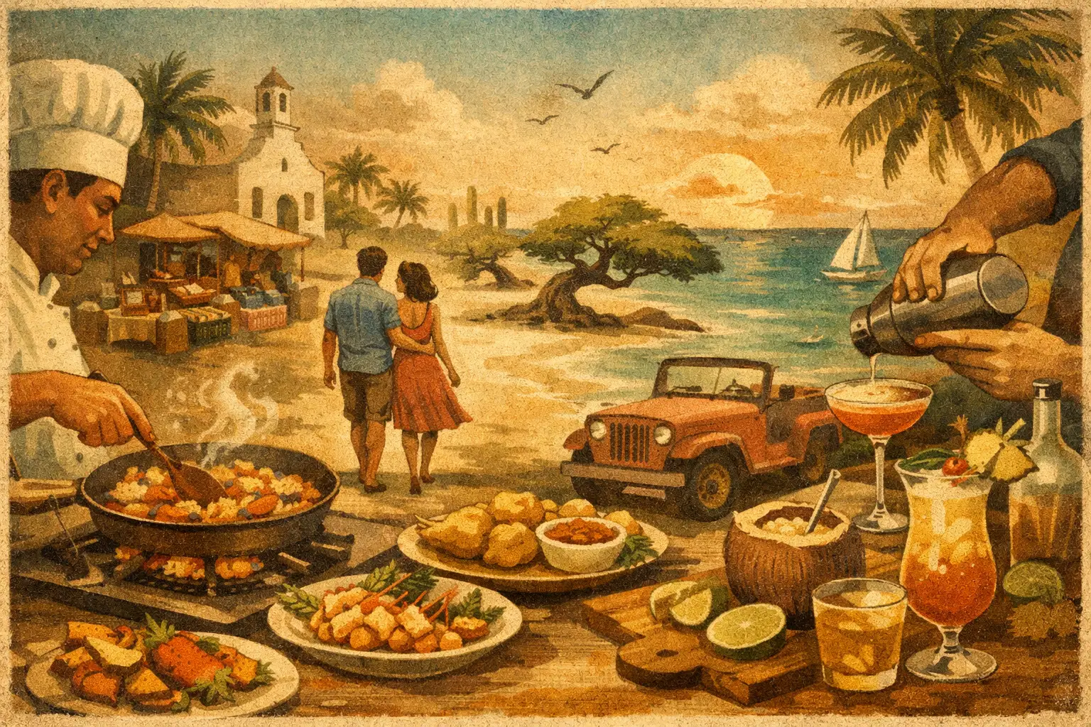 Aruba Food Tour Itinerary Example