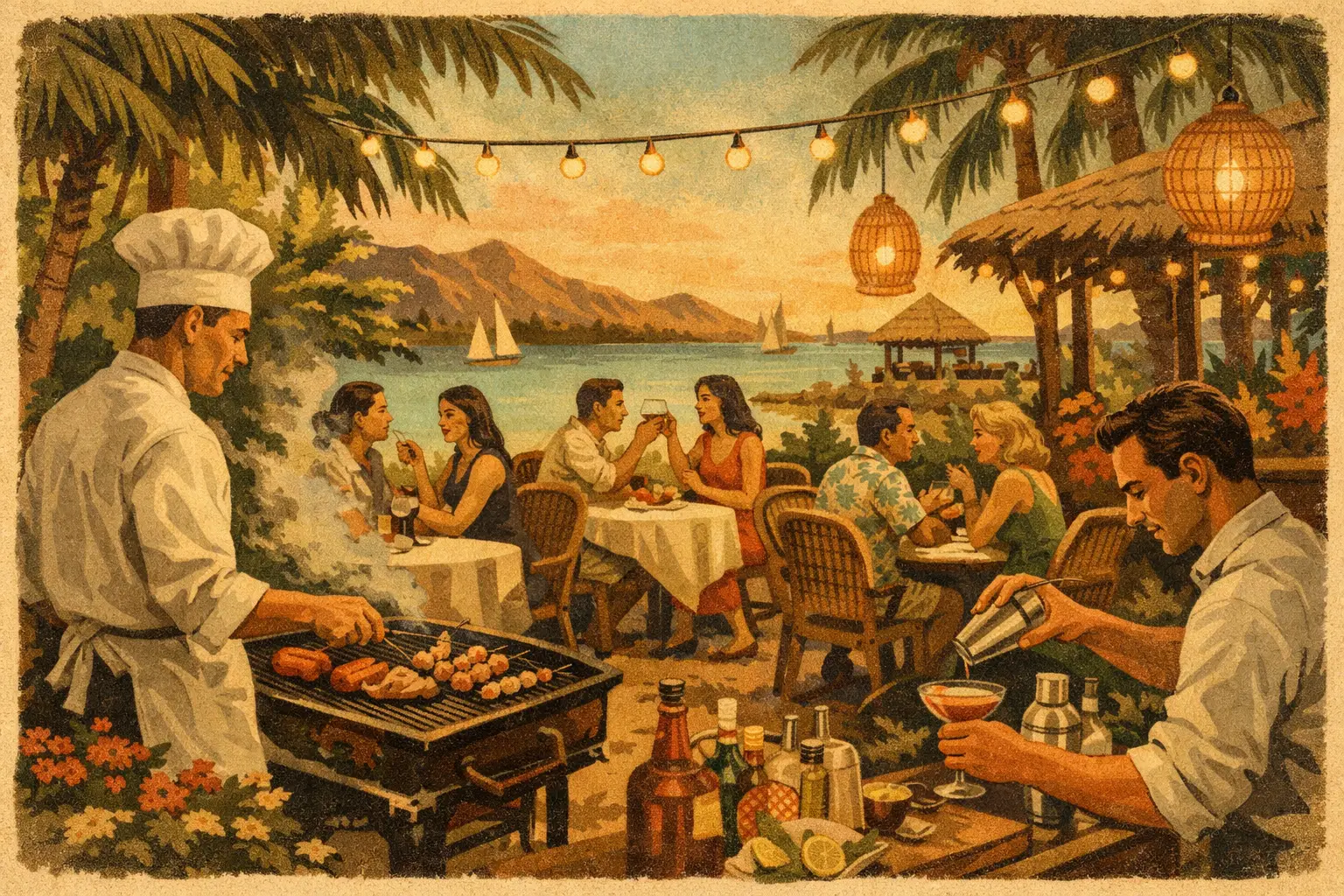 Outdoor Garden Restaurant Aruba Done Right